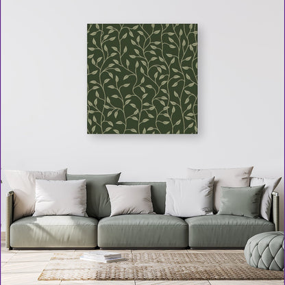 Green Shrub With Leaves Canvas