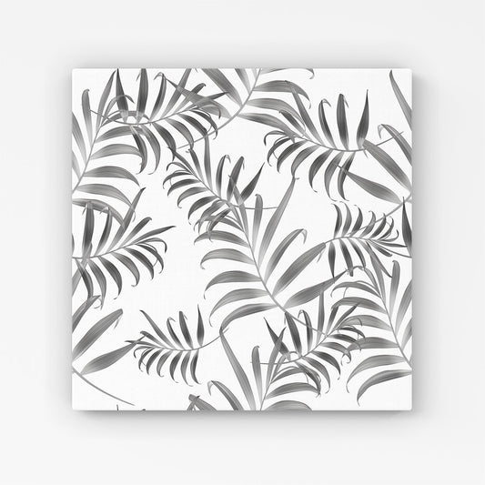 Hawaiian Style Palm Leaves Canvas
