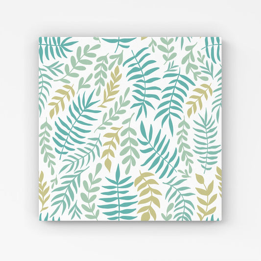 Multicolor Leafs And Branches Canvas