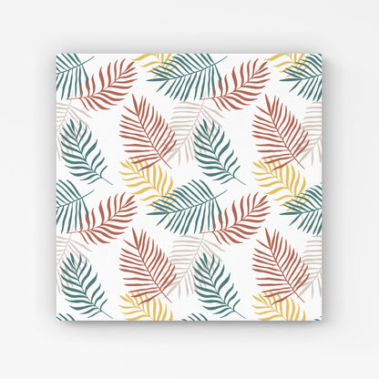 Palm Branches In Natural Colors Canvas