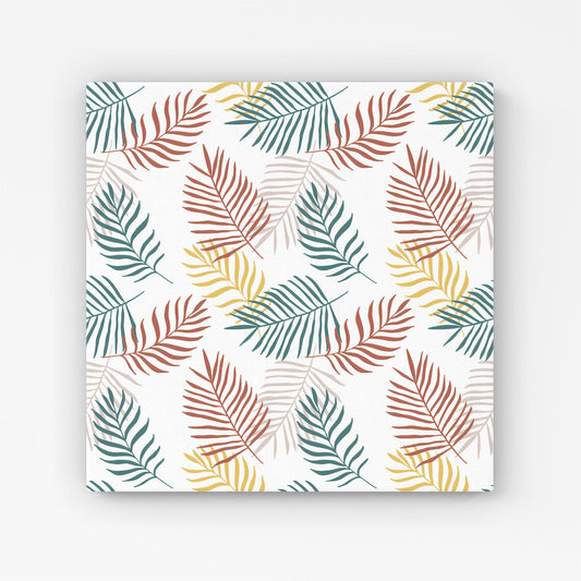 Palm Branches In Natural Colors Canvas