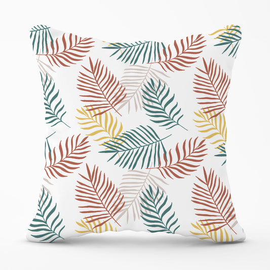Palm Branches In Natural Colors Outdoor Cushion