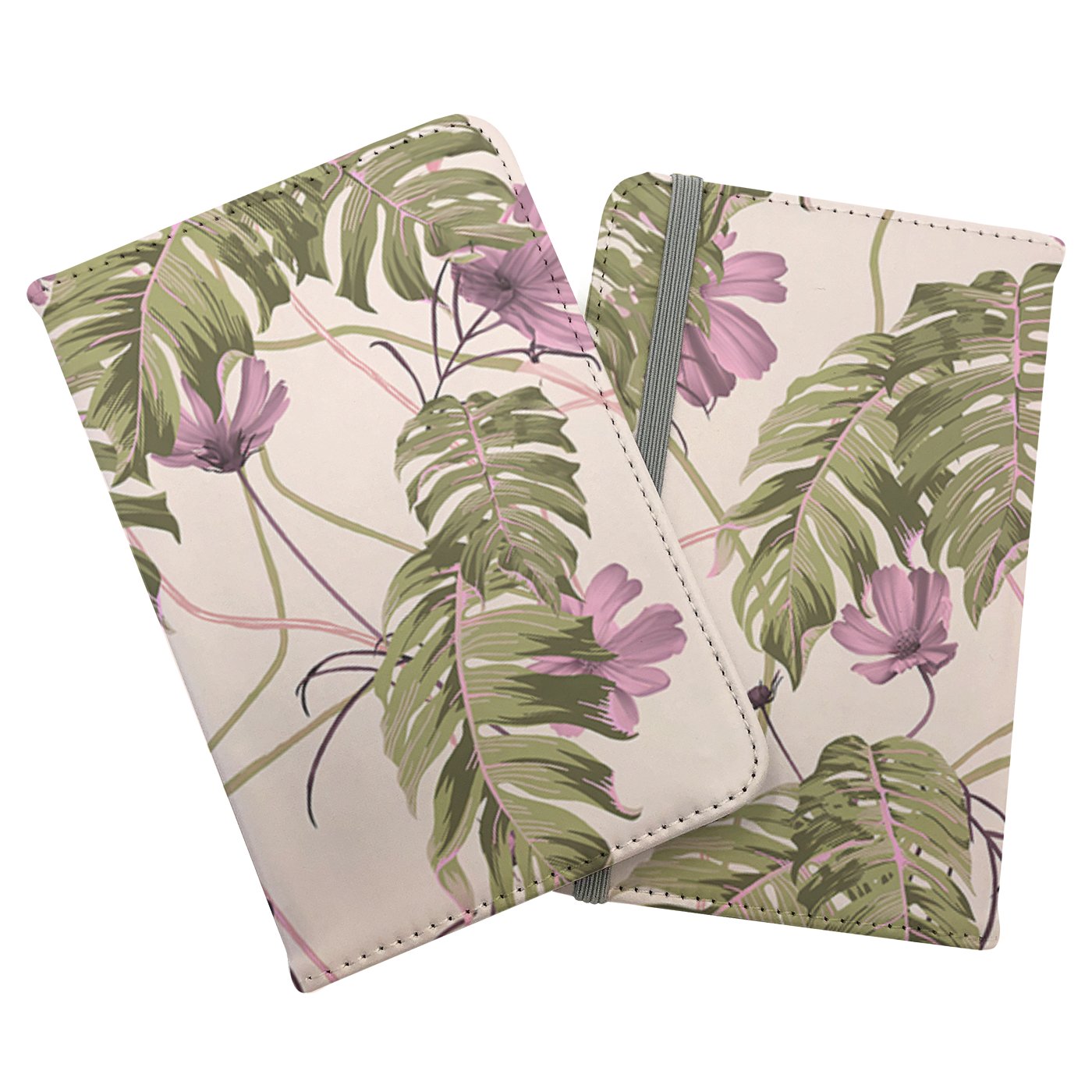 Pink Cosmos Flowers Passport Cover
