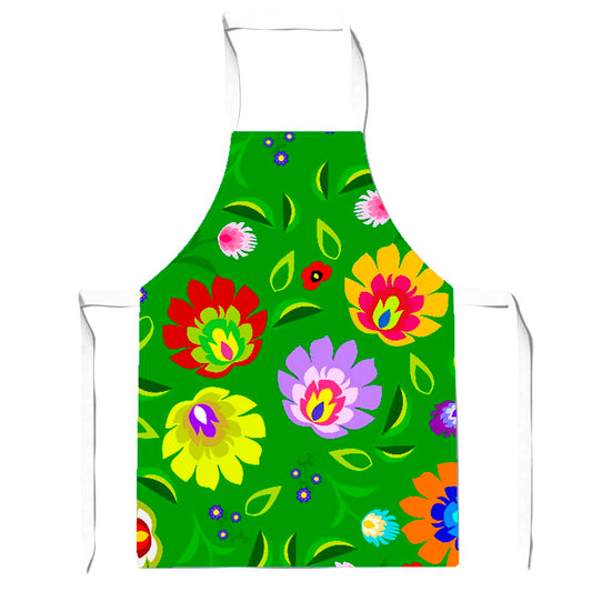 Polish Folk Floral Apron