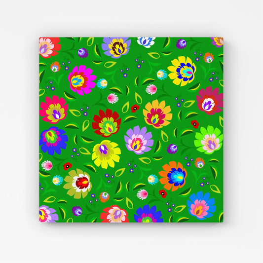 Polish Folk Floral Canvas