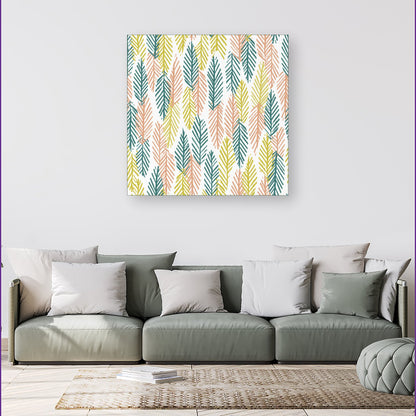Scandinavian Style Foliage Canvas