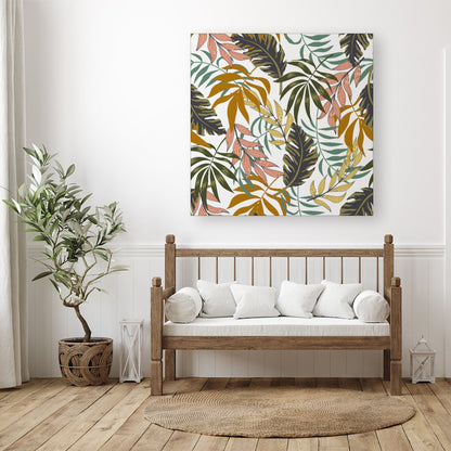 Tropical Leaves Canvas