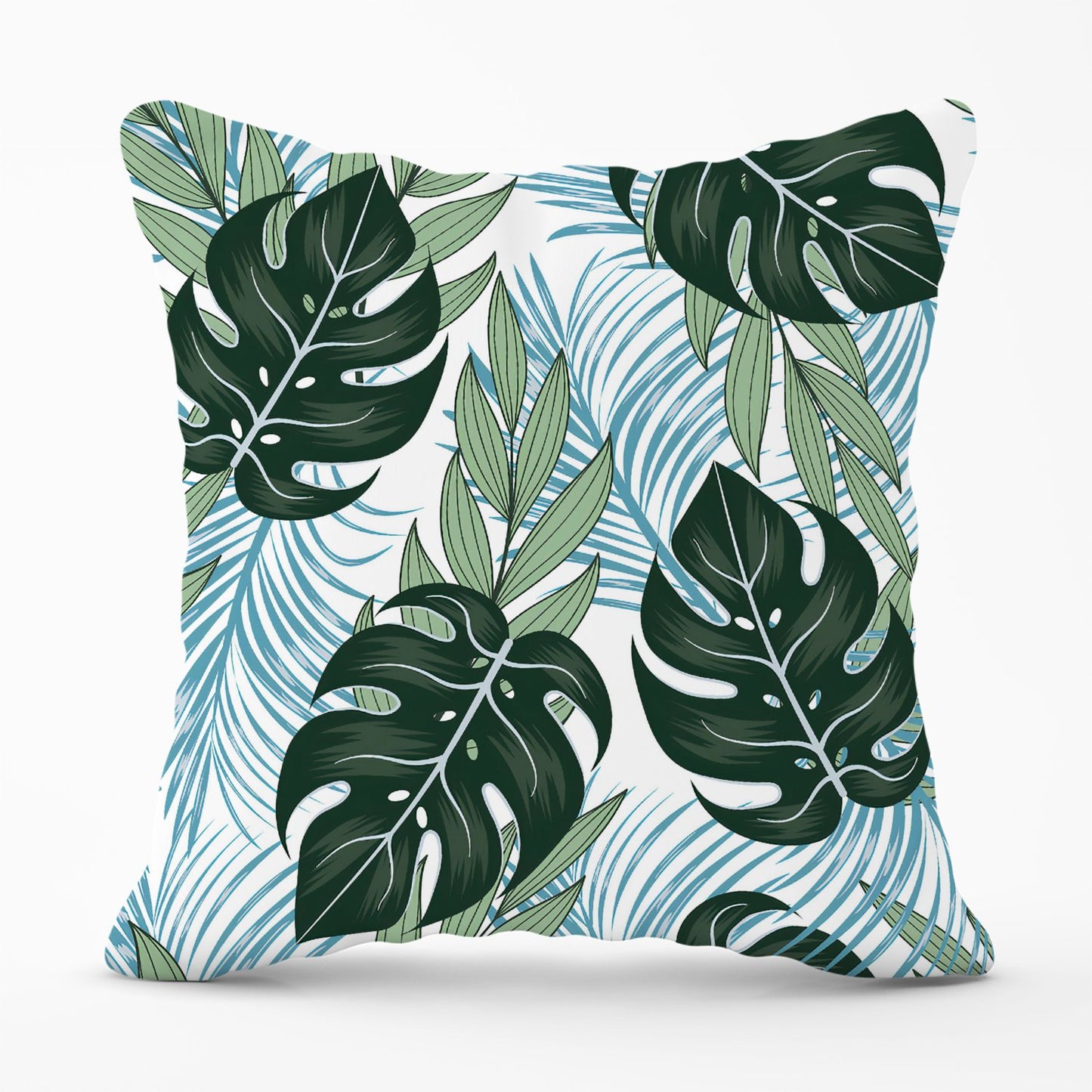 Tropical Pattern And Flowers Outdoor Cushion