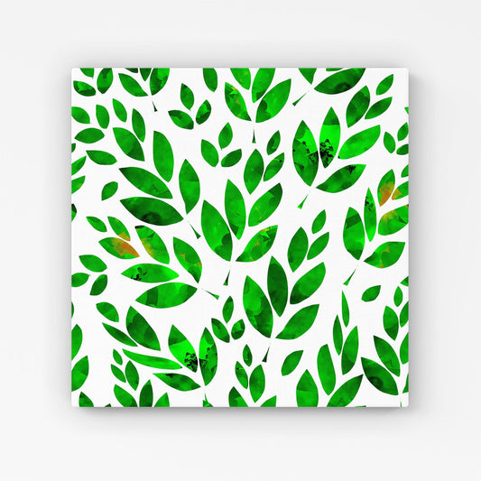 Watercolor Abstract Leaves Canvas
