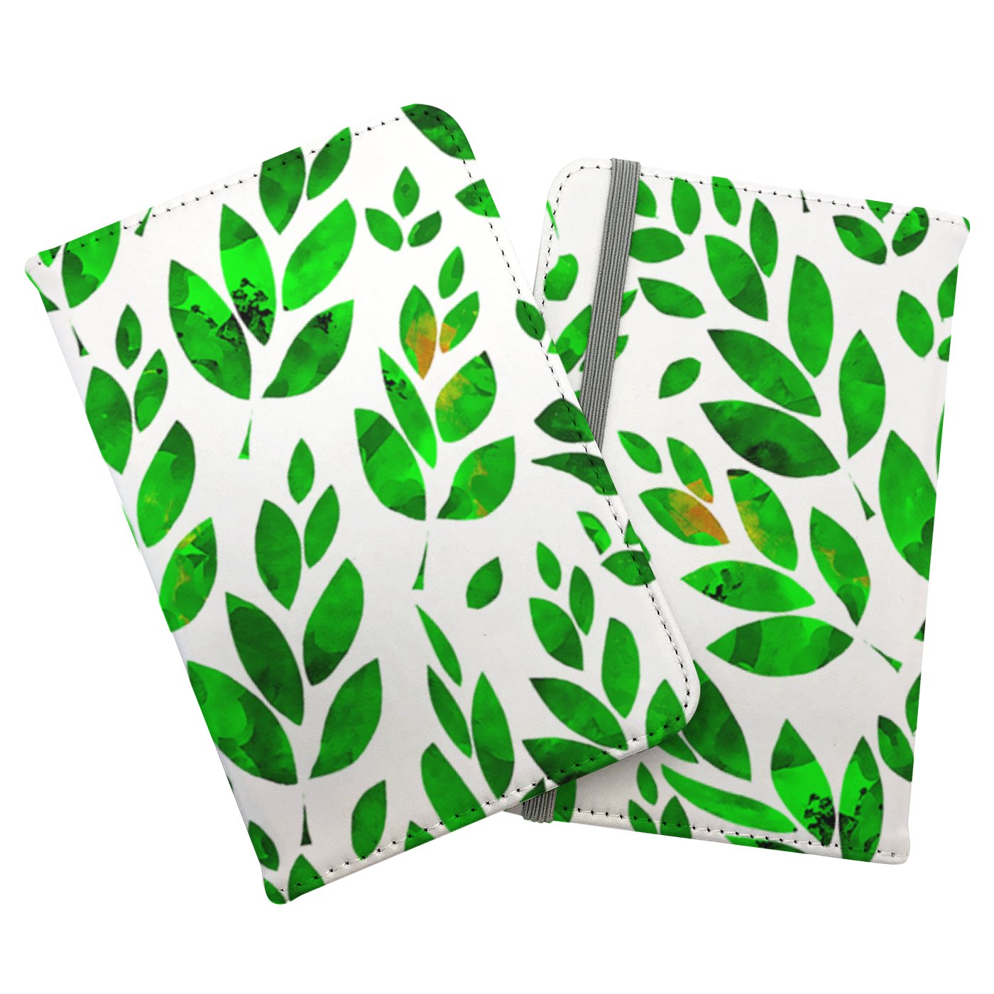 Watercolor Abstract Leaves Passport Cover