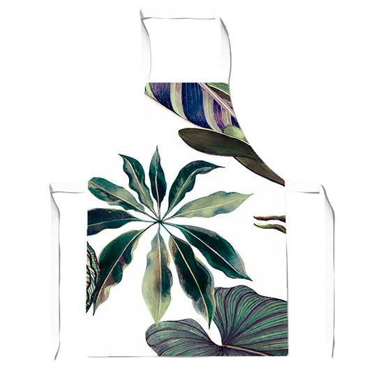 Watercolor Tropical Leaf Apron