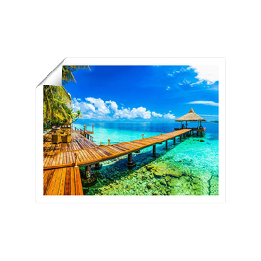 Maldive Beach Resort Art Prints