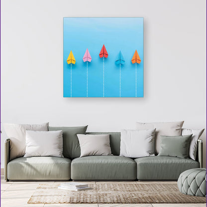Paper Aeroplanes Canvas