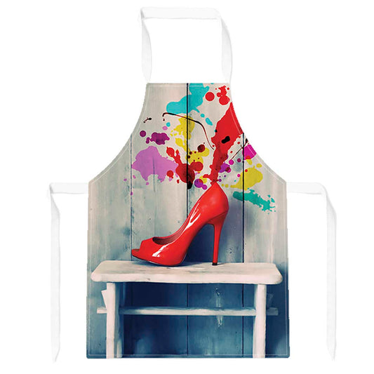 Retro Red Shoes Apron