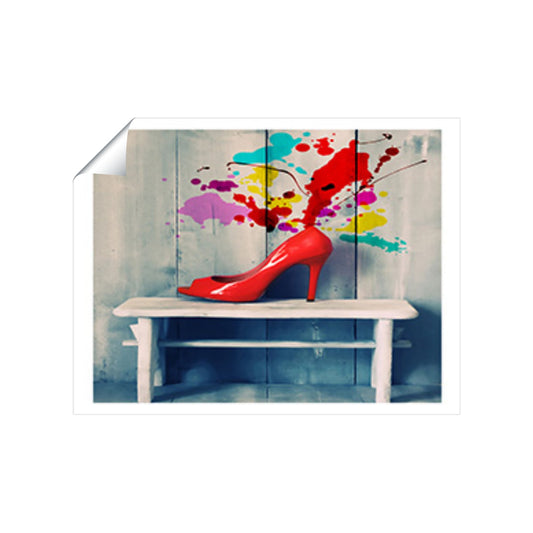 Retro Red Shoes Art Prints