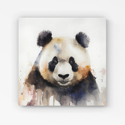Panda Watercolour Canvas