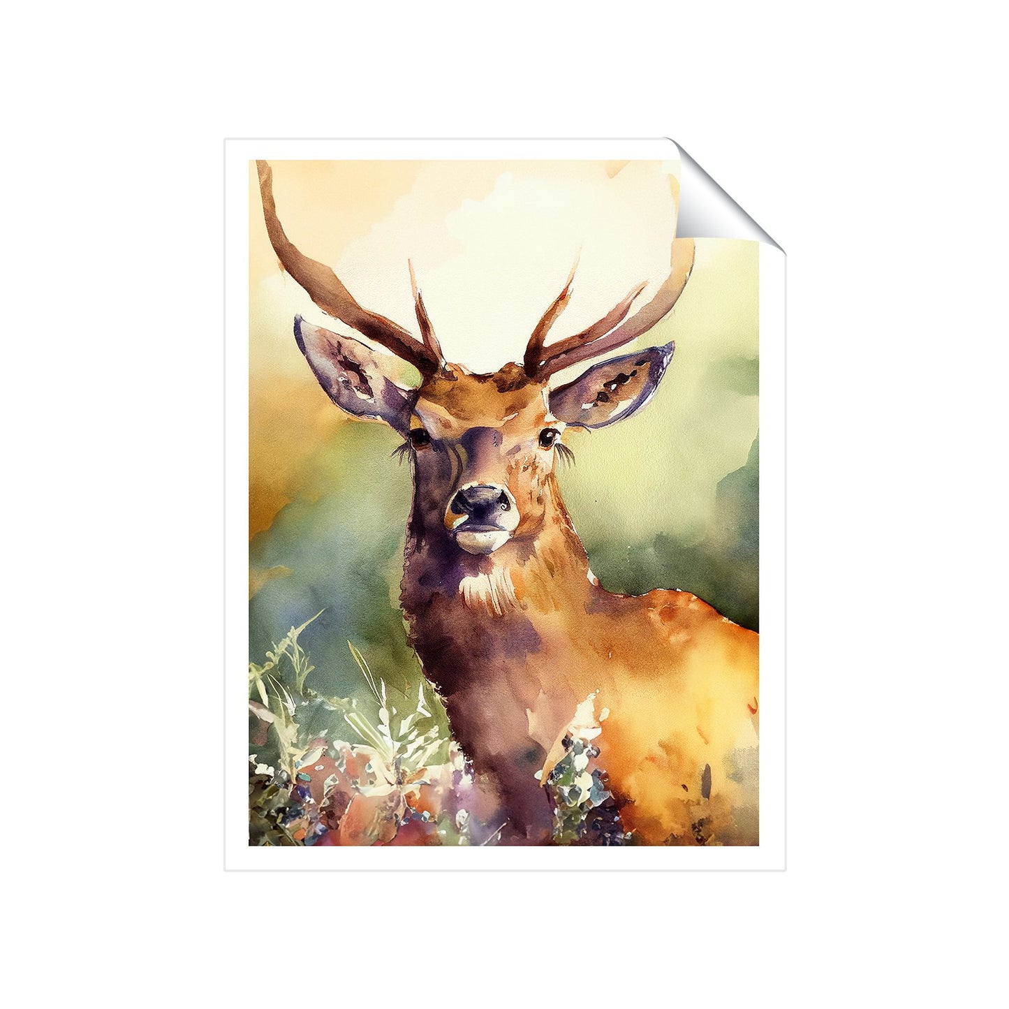 Splendid Stag Watercolour Art Prints