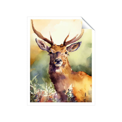 Splendid Stag Watercolour Art Prints