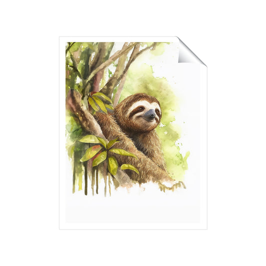 Sloth Watercolour Art Prints
