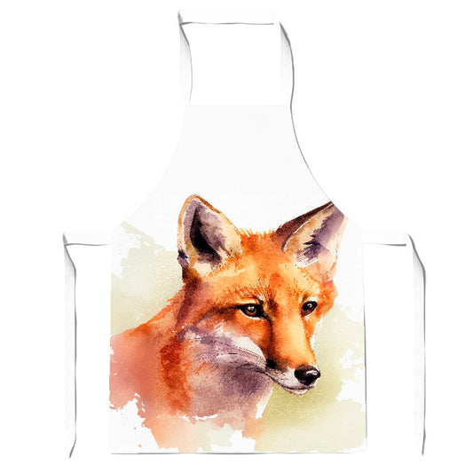 Fox Watercolour Apron