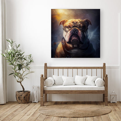 Bulldog Splashart Golden Canvas