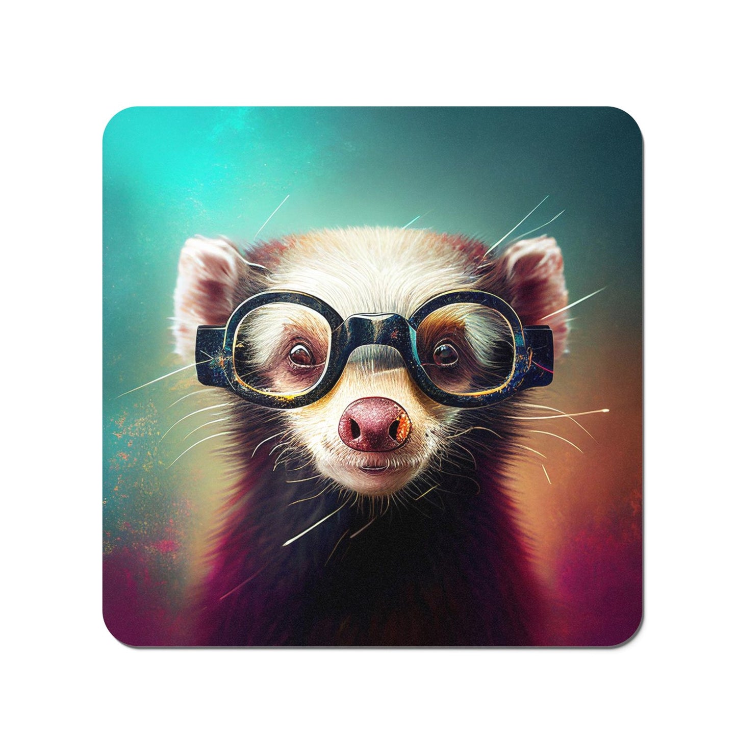 Ferret Splashart Coasters