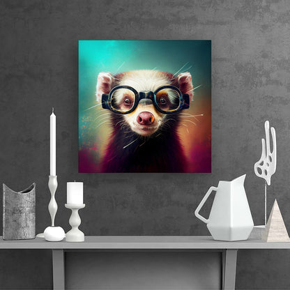 Ferret Splashart Canvas