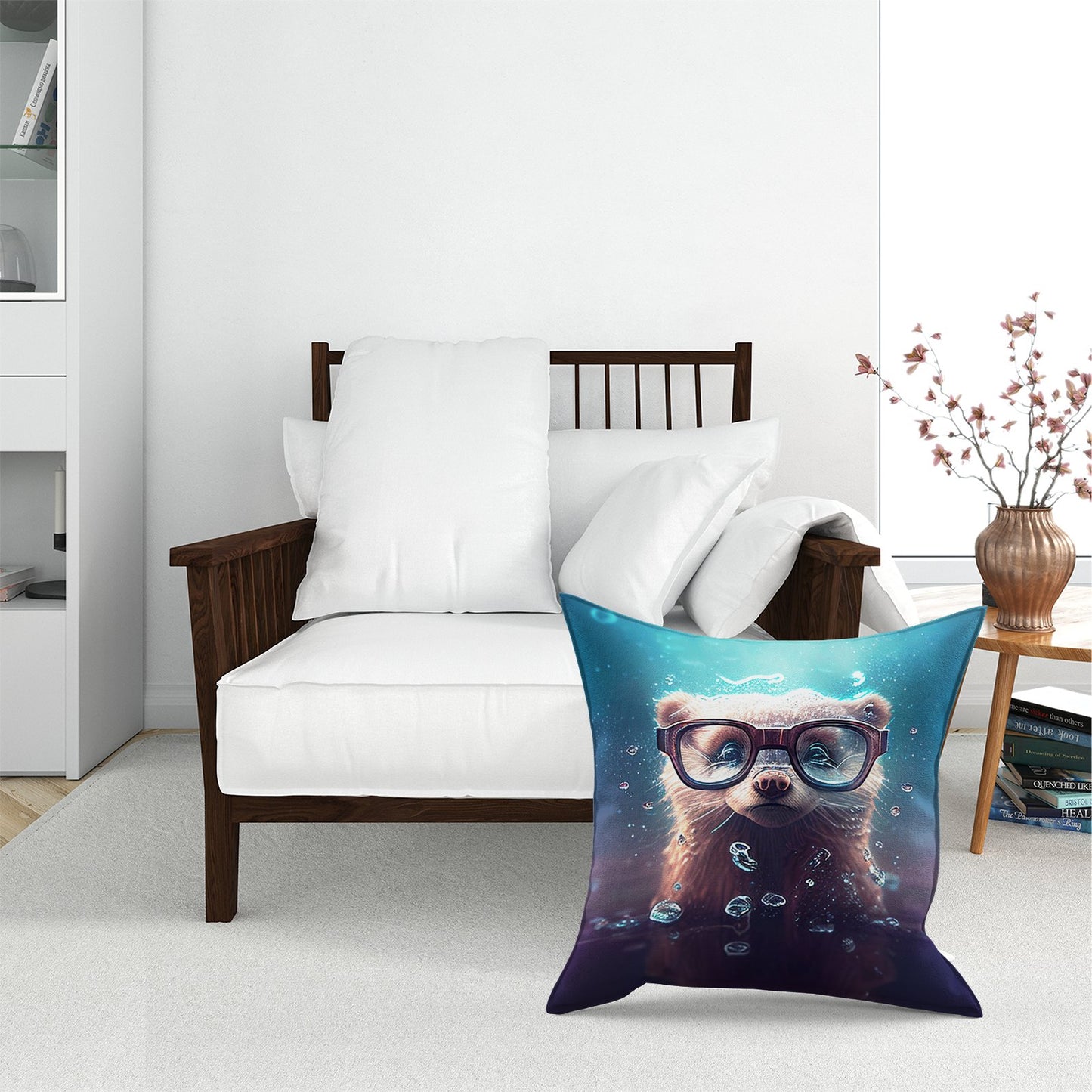 Ferret Splashart Water Floor Cushion