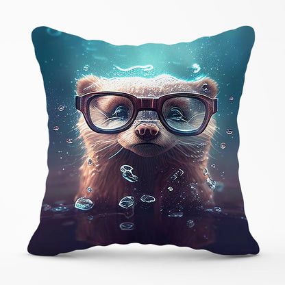 Ferret Splashart Water Outdoor Cushion