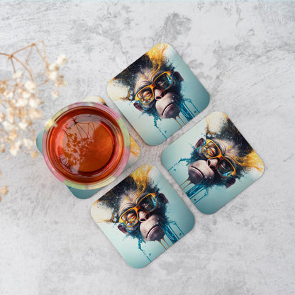 Monkey Splashart Coasters