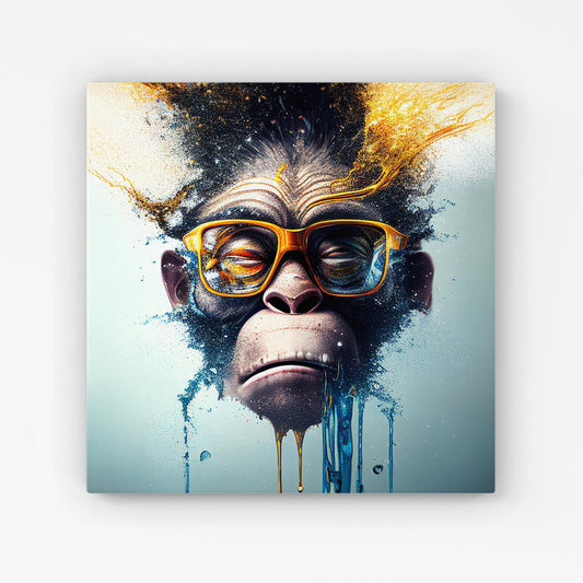 Monkey Splashart Canvas