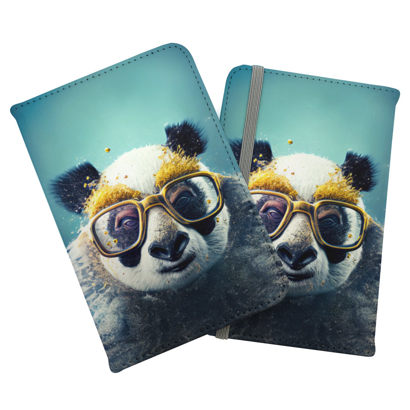 Panda With Golden Glasses Splashart Passport Cover