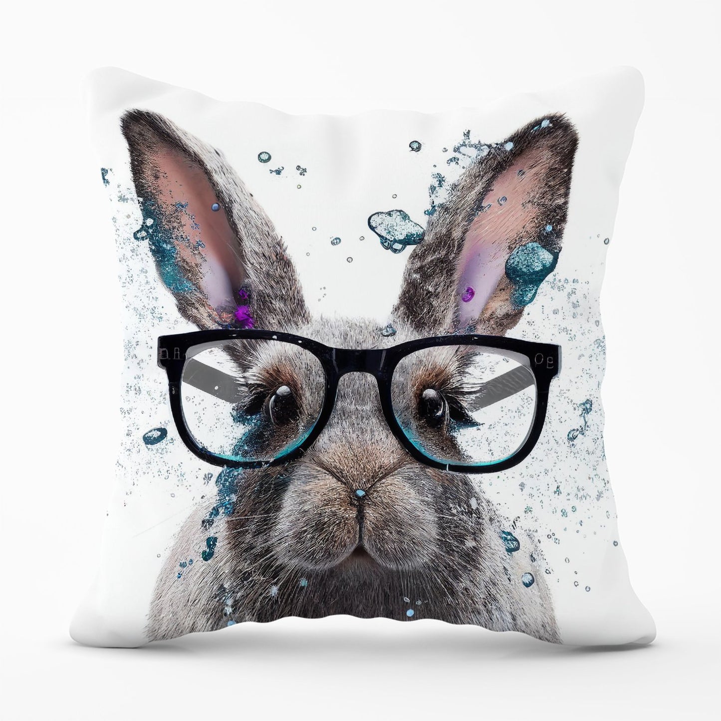 Rabbit Splashart Outdoor Cushion