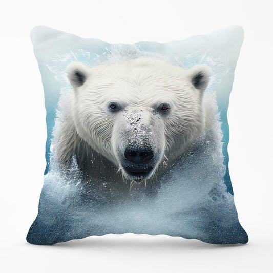 Polar Bear Splashart Cushions