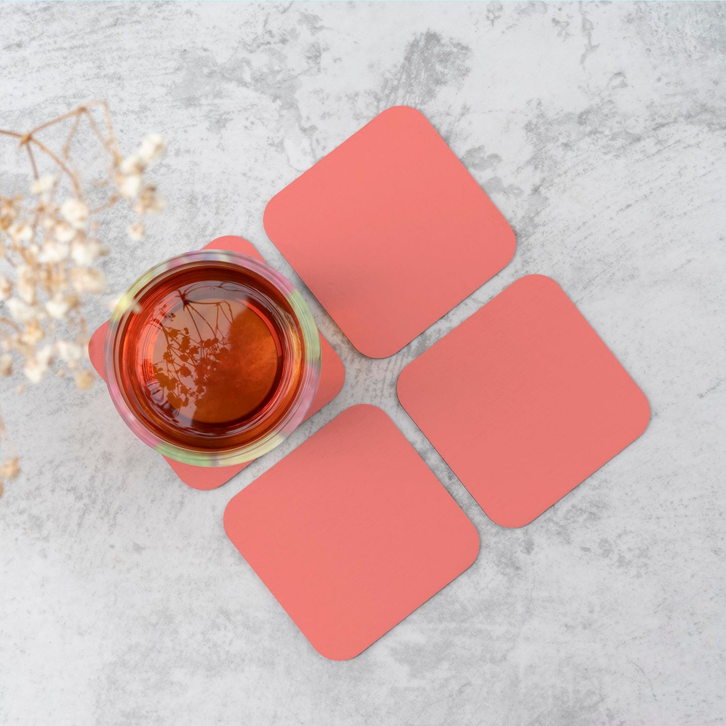 Coral Pink Coasters