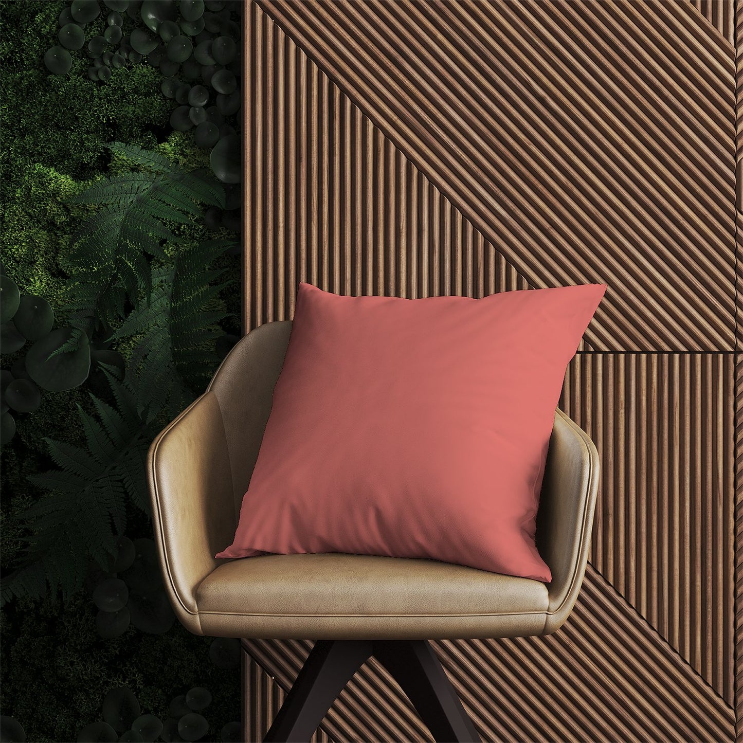 Coral Pink Outdoor Cushion
