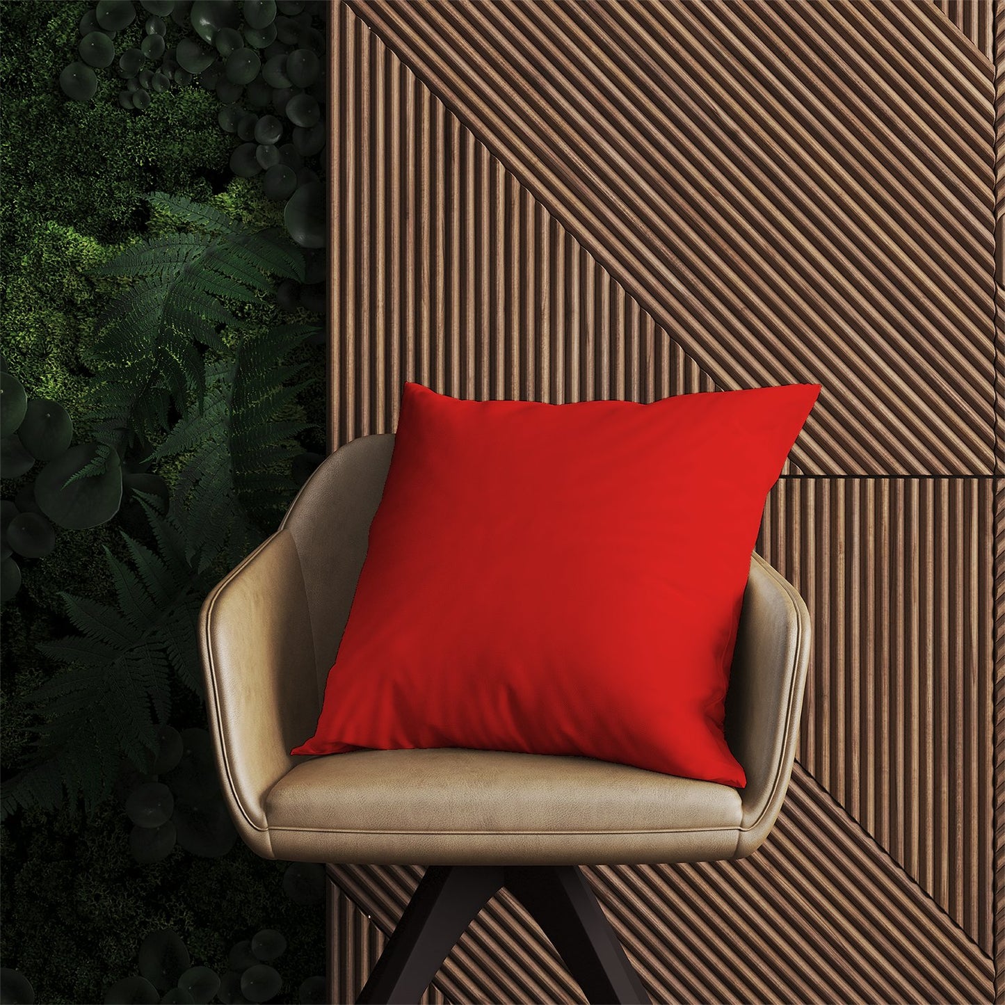 Fire Engine Red Outdoor Cushion