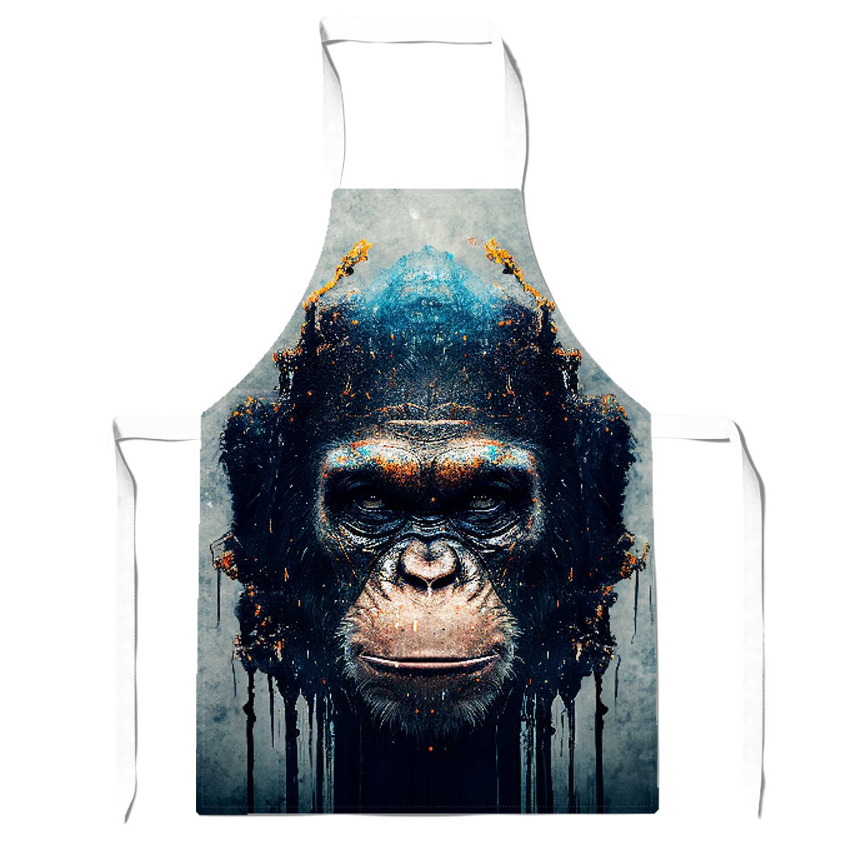 Gorilla Face Splashart Apron