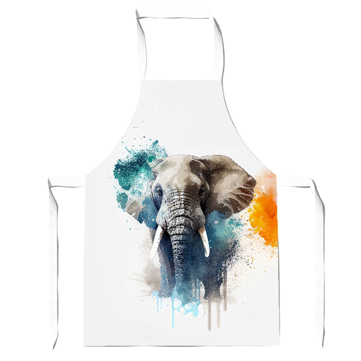 Majestic Elephant Splashart Apron
