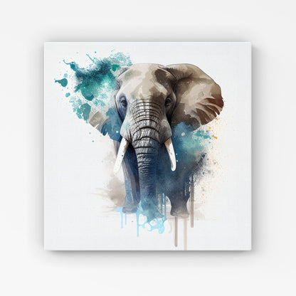 Majestic Elephant Splashart Canvas