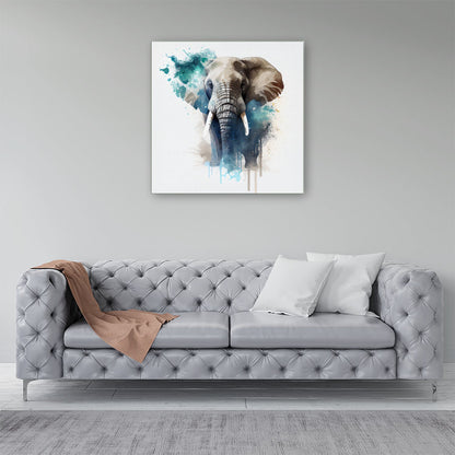 Majestic Elephant Splashart Canvas