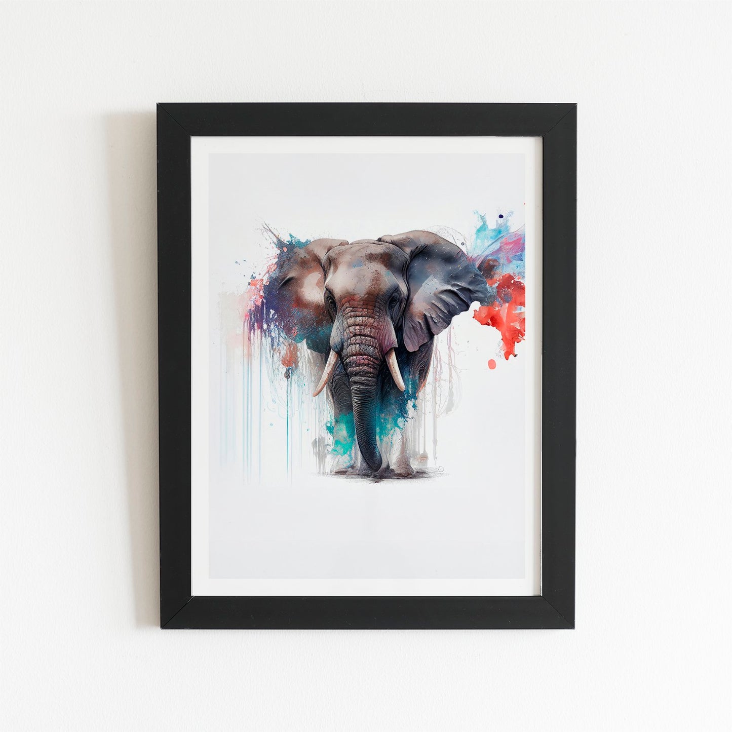 Elephant Splashart Art Prints