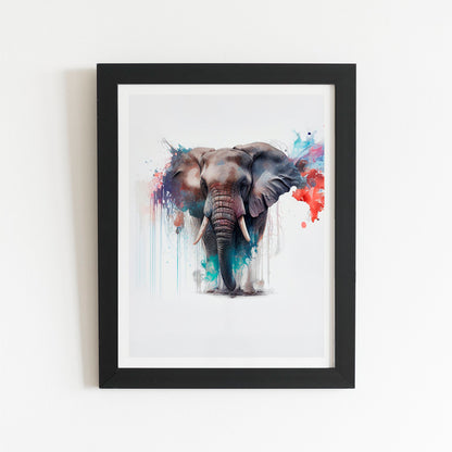 Elephant Splashart Art Prints