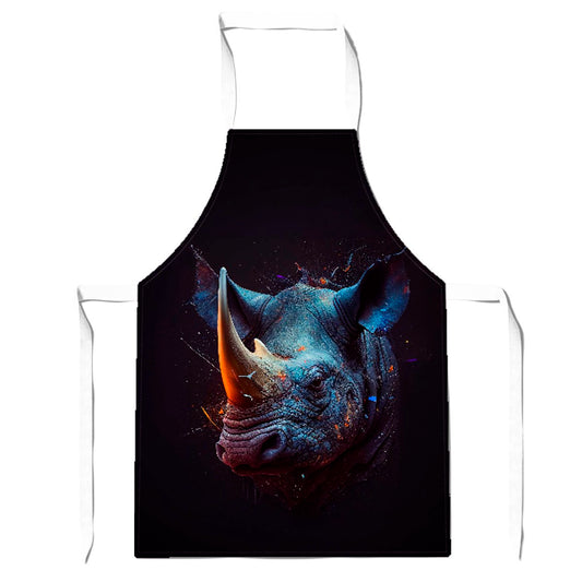 Rhino Face Splashart Apron