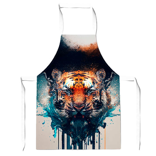 Tiger Face Splashart Apron