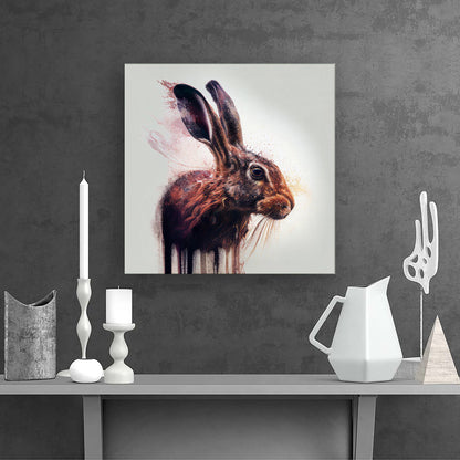 Hare Face Splashart Canvas