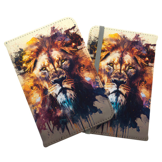 Majestic Lion Face Splashart Passport Cover