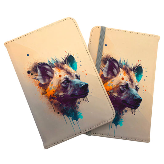 Hyena Face Splashart Light Background Passport Cover