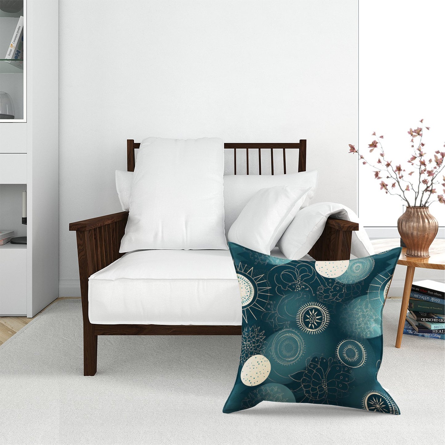 Blue Moon And Sun Floor Cushion