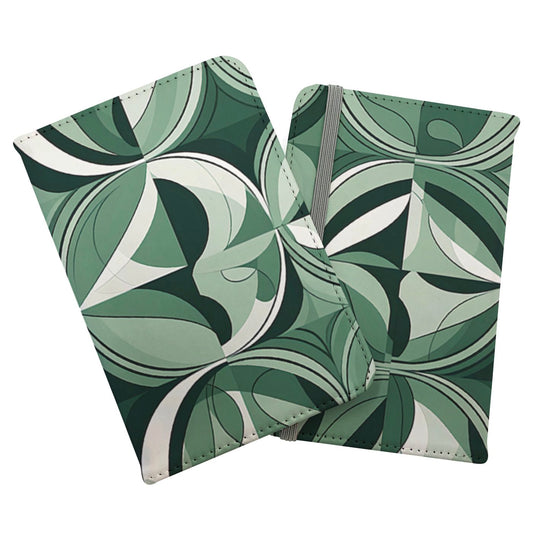 Geometric Green Black Passport Cover